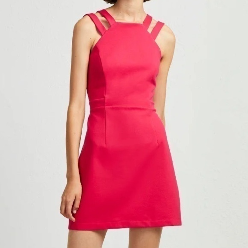 EUC French Connection Whisper Lula Double Strap Dress Size 0